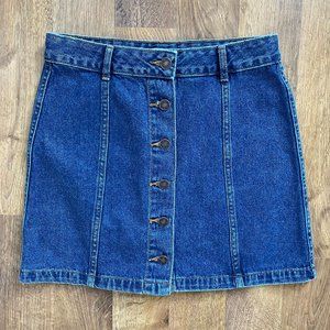 Forever 21 Button-Up Denim Skirt